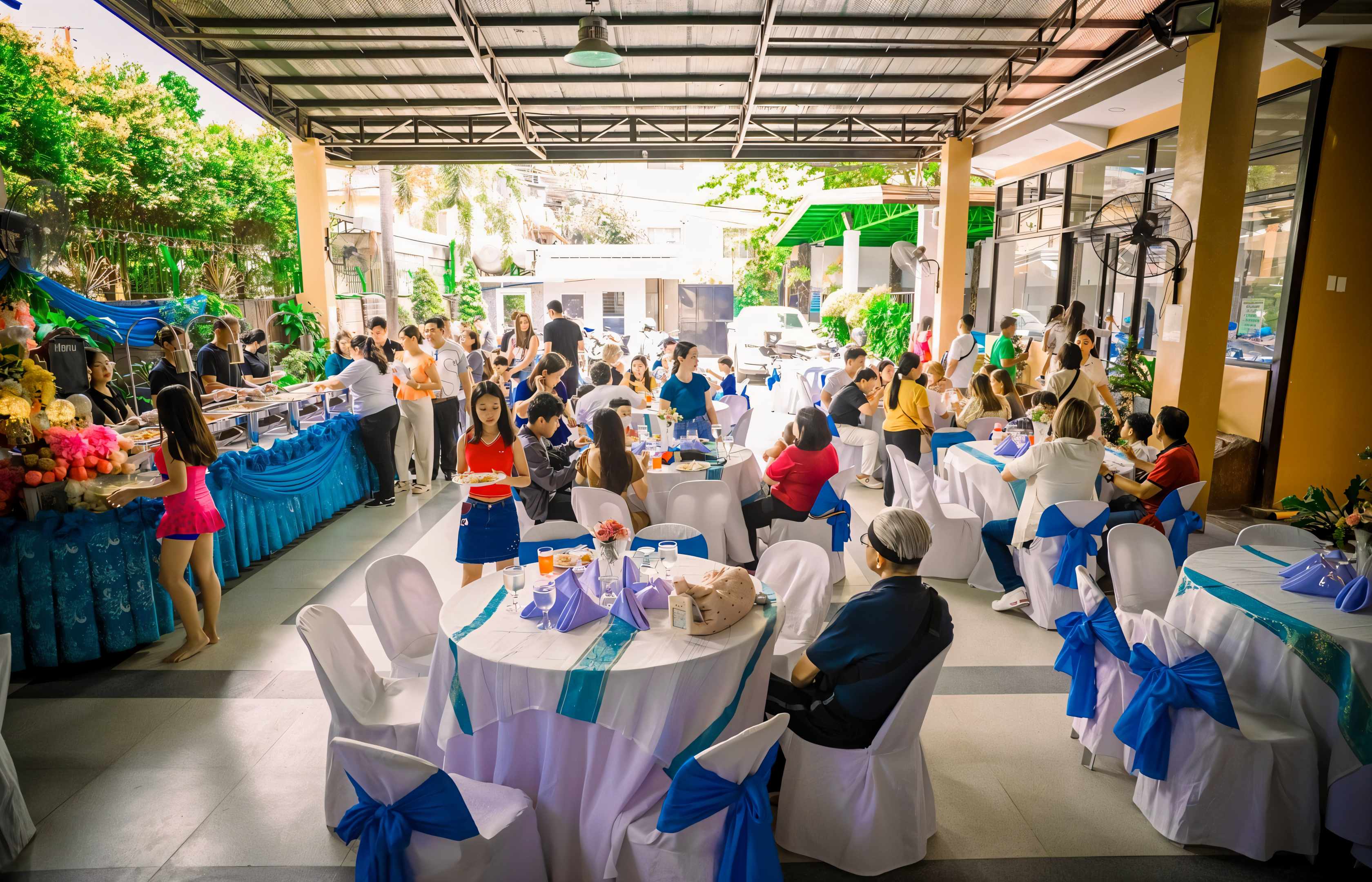 Baptismal Reception at Church Hall, Manila